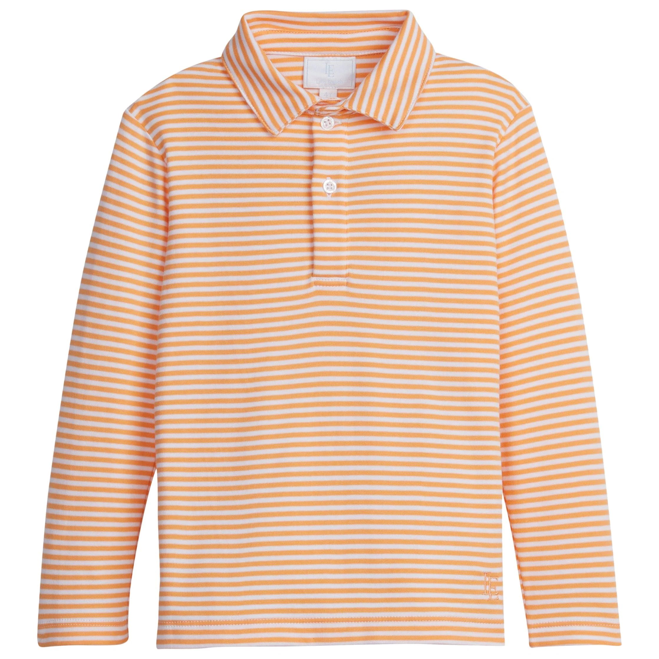 Long Sleeve Orange Polo - Shirts for Little Boys | Little English