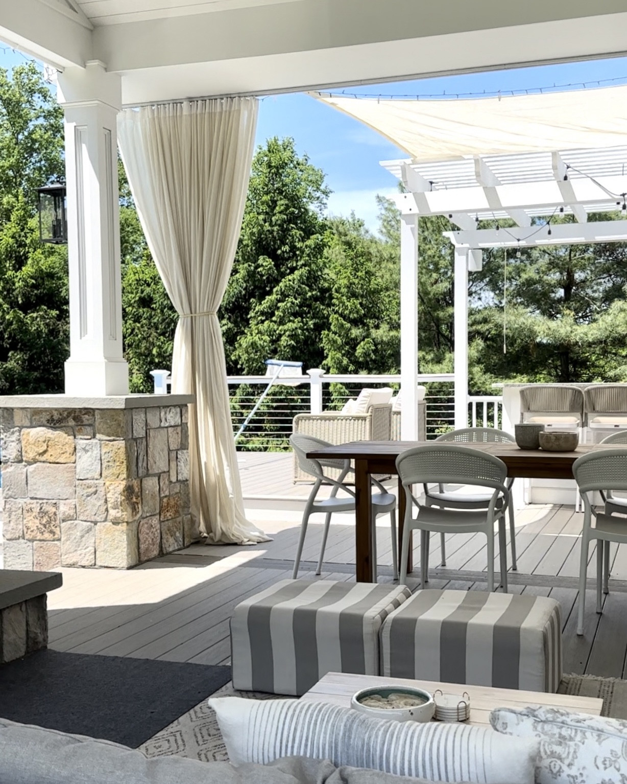 Outdoor curtains for when you need a break from the sun 

#LTKHome #LTKSeasonal #LTKSaleAlert