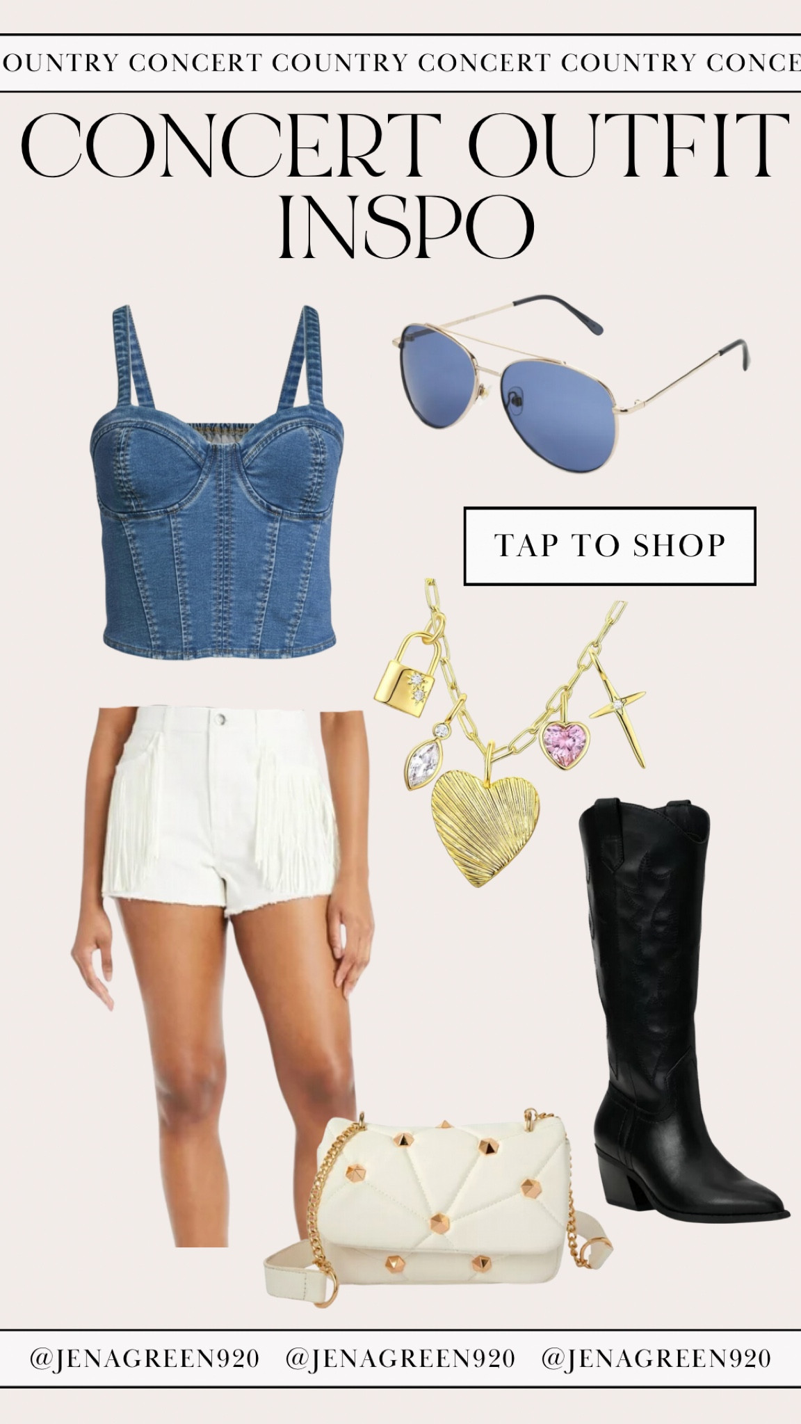 Country Concert Outfit | Spring Outfit Inspo | Denim Corset Top | Fringe Shorts | Western Boots 

#LTKshoecrush #LTKfindsunder50 #LTKstyletip