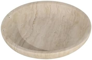 Travertine Jewelry Dish Tray - Decorative Stone Catchall Bowl for Entryway Table, Keys & Rings Ho... | Amazon (US)