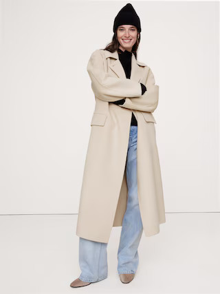 Oversized Double-Faced Cape Coat | Banana Republic (US)