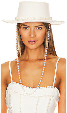 Pearl Embellished Hat
                    
                    Lovers and Friends | Revolve Clothing (Global)