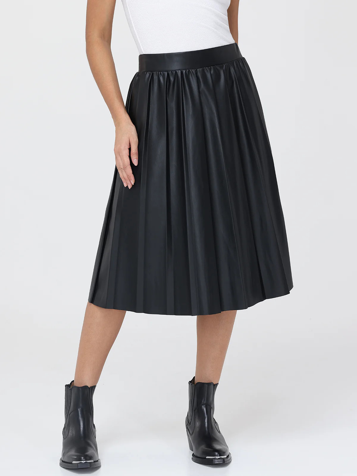89th & Madison Faux Leather Pleated Mini Skirt | 89th + Madison