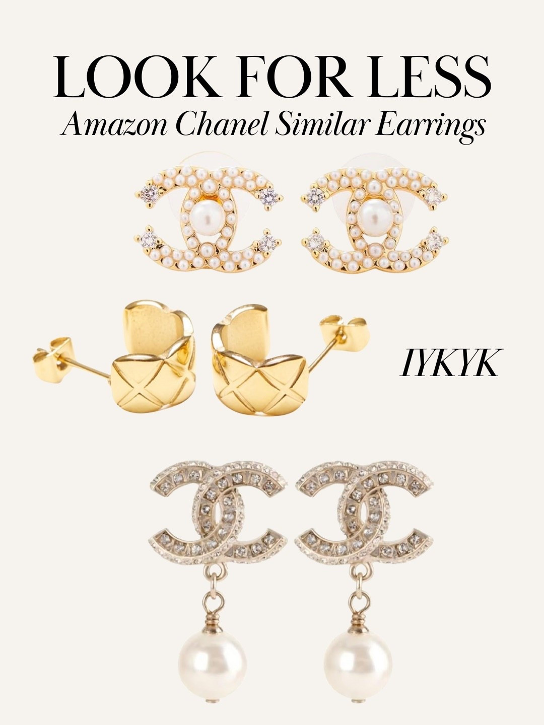 Amazon look for less Chanel earrings!! Can’t believe how good these are. Valentine’s Day gift for her 

#LTKValentine