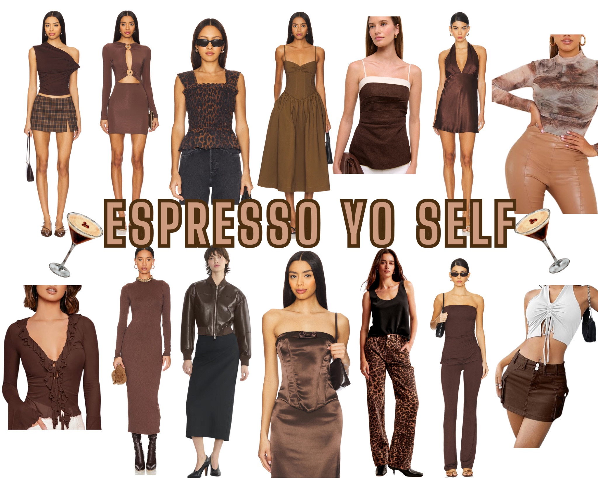 We love espresso martinis so much we want to dress like one ☕️🍸🤎 A collection of browns and neutrals for date night, bachelorette night or any occasion! 

#LTKMostLoved