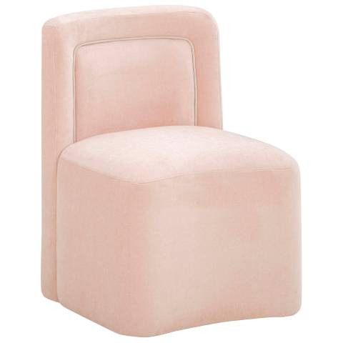 Dolce Pink Rolling Desk Chair | Lamps Plus