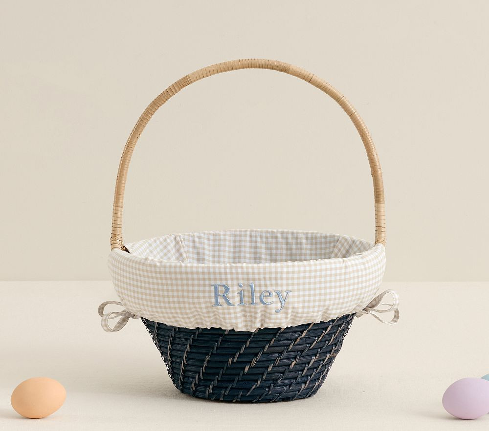 Gingham Easter Basket Liners | Pottery Barn Kids