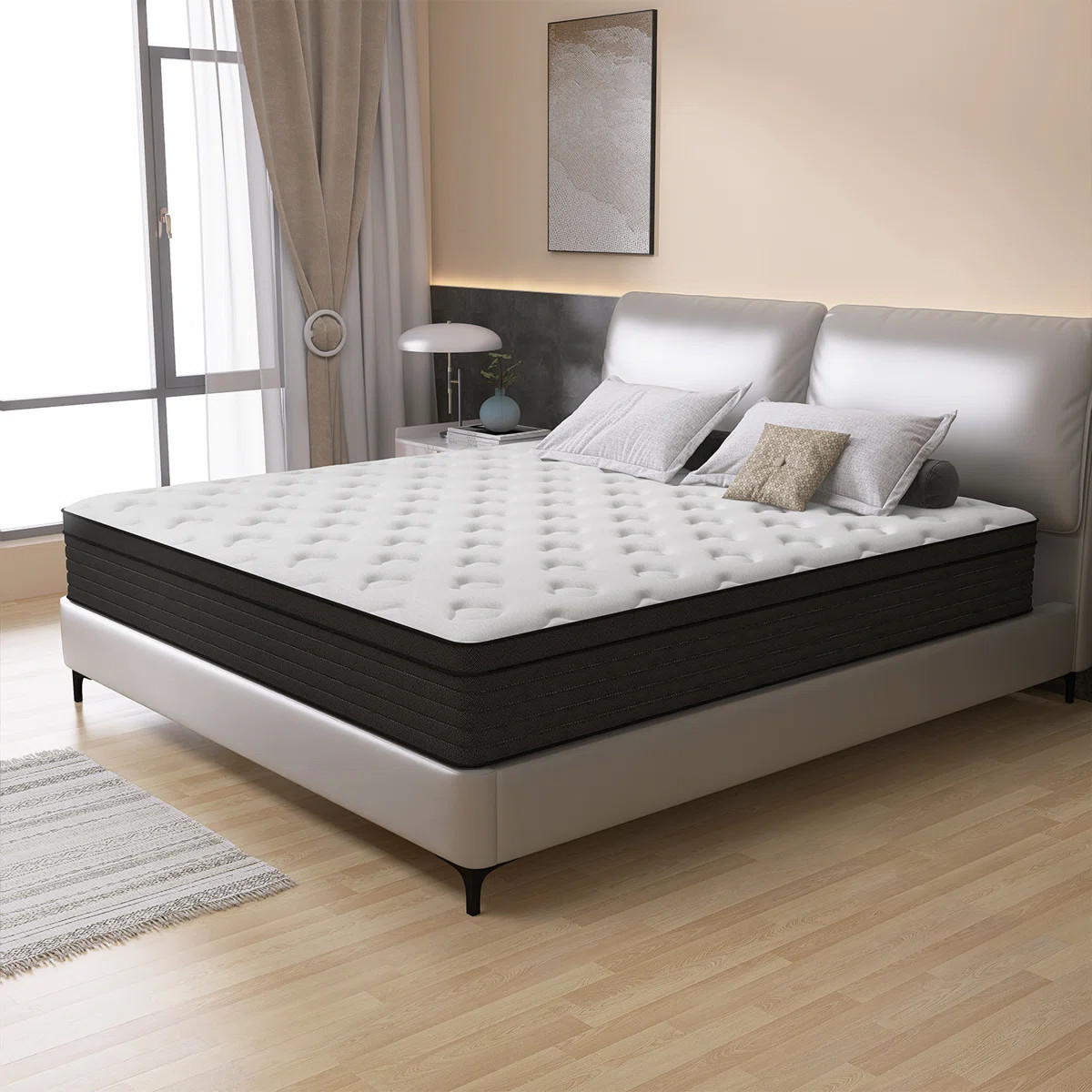 8"/10"/12"/14" Medium Pocket Spring Hybrid Mattress with CertiPUR-US Certified Foam | Wayfair North America