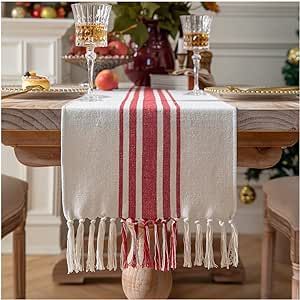Caflife Christmas Table Runner 13 x 108 Inch for Dining Table, Boho décor Coffee Table Runner wi... | Amazon (US)