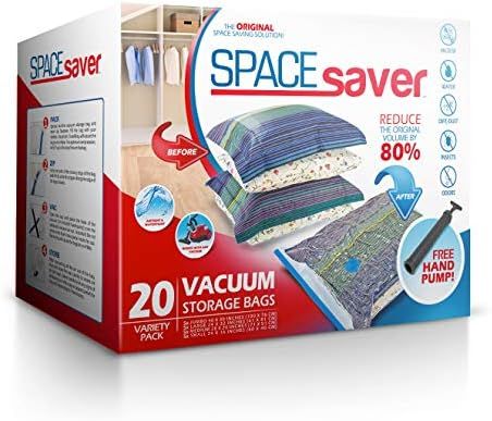 Spacesaver Premium Vacuum Storage Bags (5 x Small, 5 x Medium, 5 x Large, 5 x Jumbo) (80% More St... | Amazon (US)
