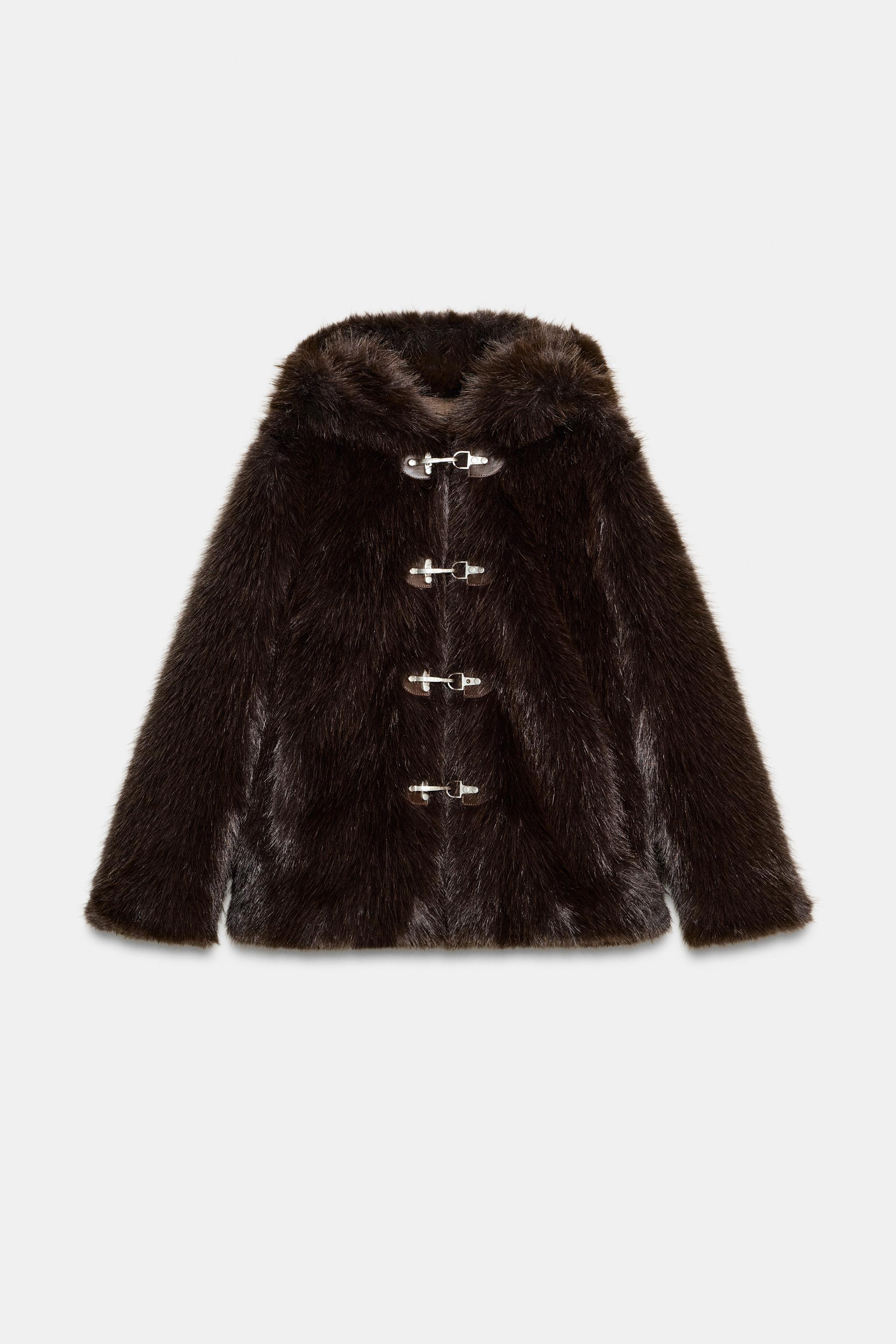 ZW COLLECTION FAUX FUR SHORT COAT | Zara US