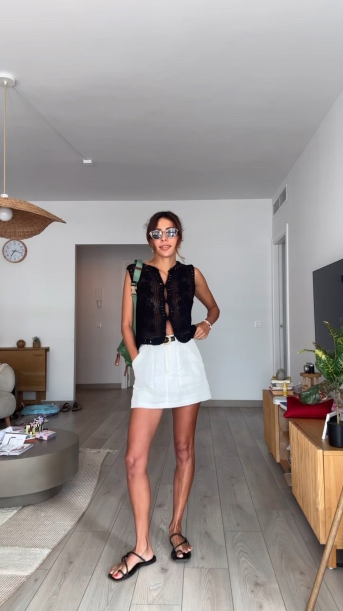 black crochet top and linen skirt for easy summer ‘fit 

#LTKStyleTip #LTKSummerEdit #LTKPetite