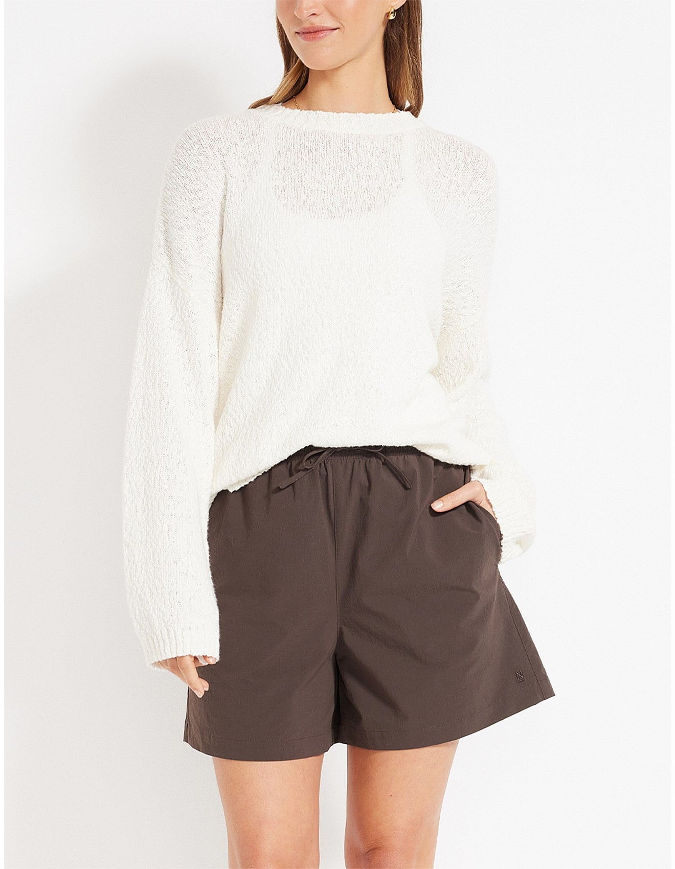 Summer Boucle Knit Crew | David Jones (Australia & New Zealand)