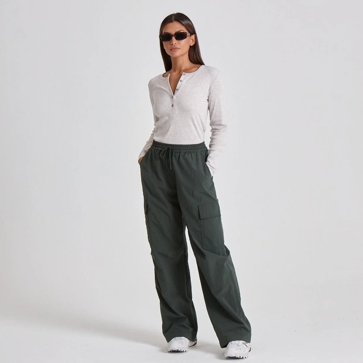 PARACHUTE TROUSERS - FOREST GREEN | WAT The Brand