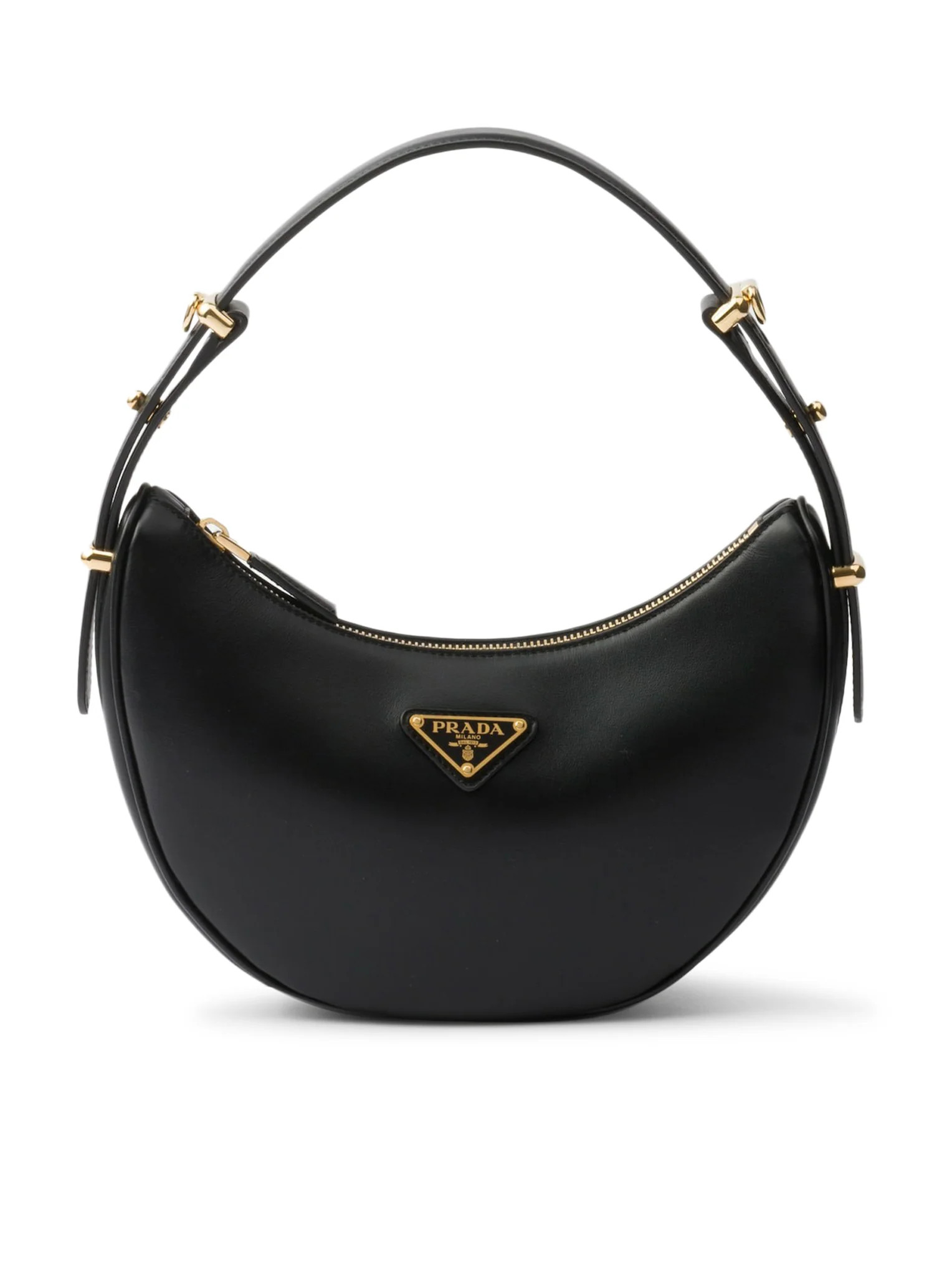 PRADA ARQUÉ LEATHER SHOULDER BAG - Prada - Woman | Suitnegozi INT