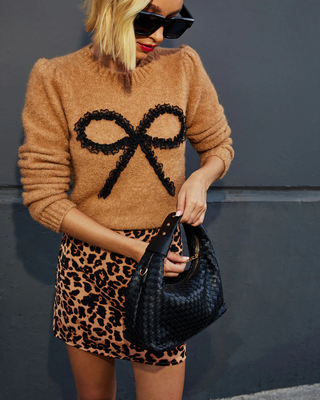 Only Yours Lace Bow Pullover Sweater | VICI