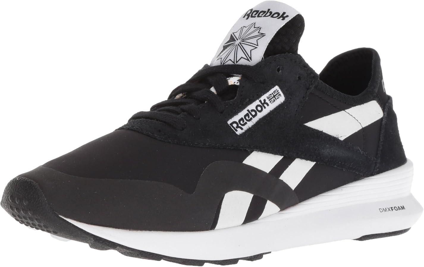 Amazon.com | Reebok Women's Classic Nylon SP Walking Shoe, OG Blocking - Black/coal/chalk, 7 M US... | Amazon (US)