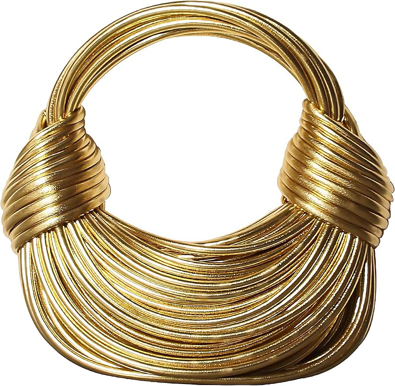 Bread Knotted Bag Special-Interest Design Fashion Handbag Hand-Held Bag Hand-Woven Noodle Bag For... | Amazon (US)