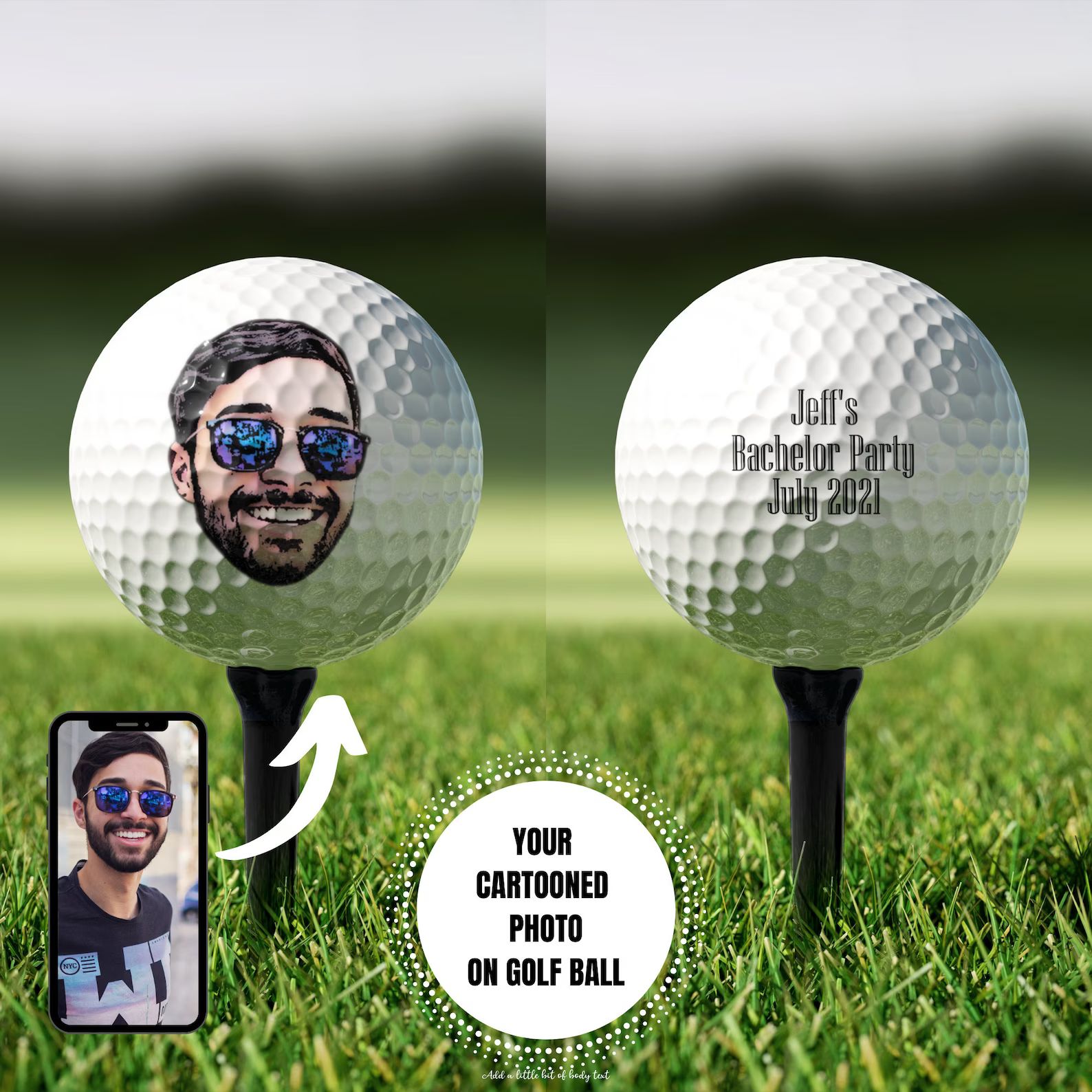 custom golf balls, golf gift, gift for golfer, fathers day gift, gift for husband, gift for grand... | Etsy (US)