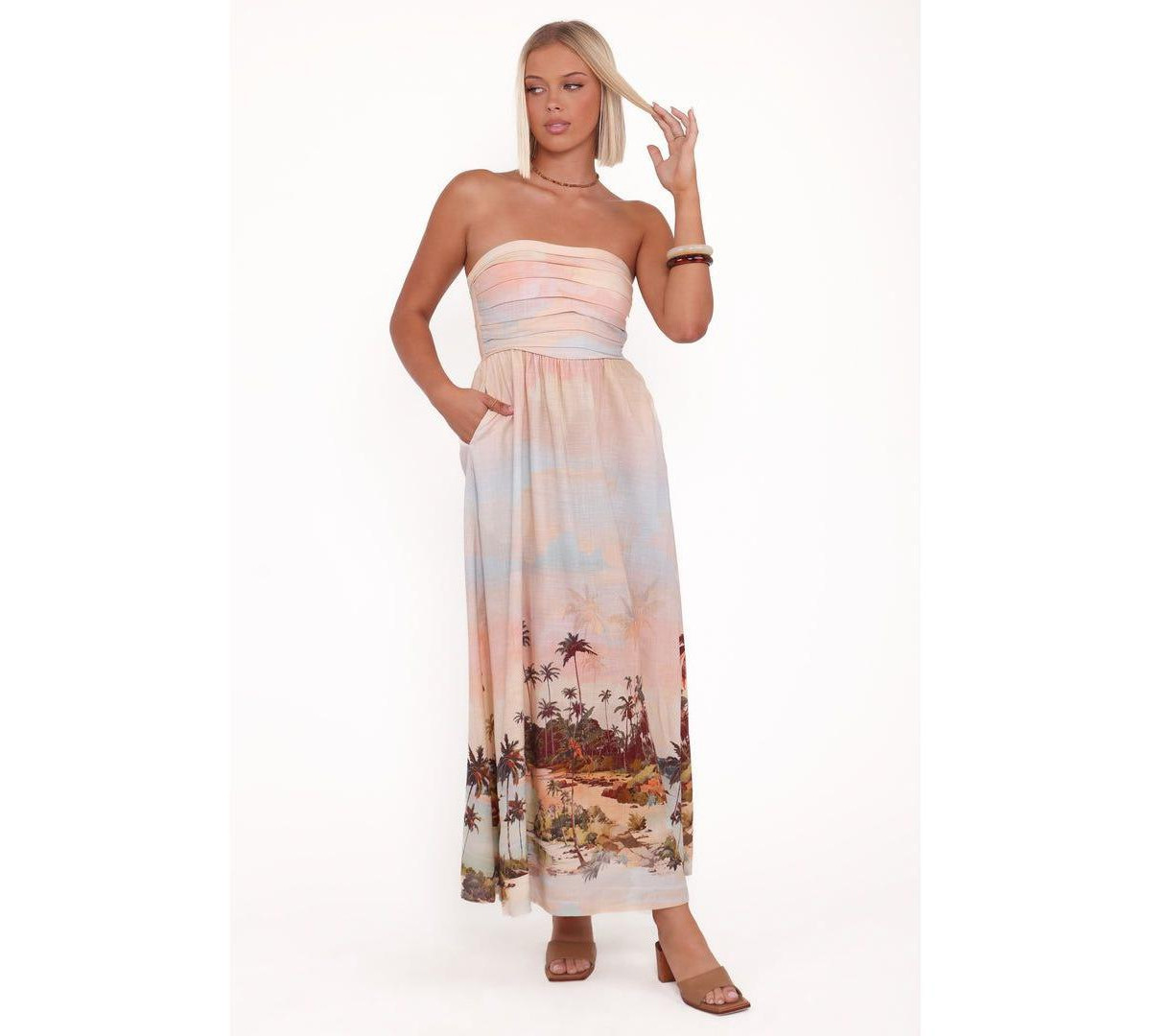 Petal and Pup Women's Marcia Midi Dress - Sunset Print - Sunset print | Macy's