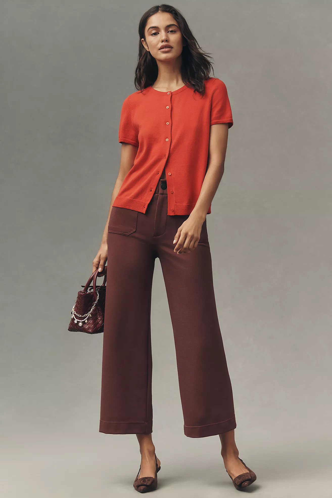 The Colette Knit Crop Wide-Leg Pants by Maeve | Anthropologie (US)