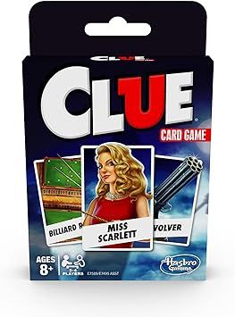 Clue Card Game, 3-4 Player Strategy Game, Travel Games,, Christmas Stocking Stuffers for Kids Age... | Amazon (US)