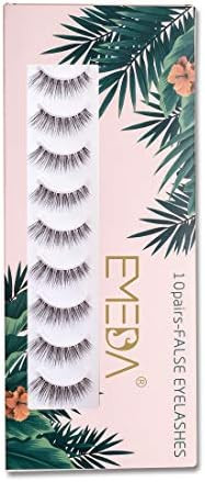 False Eyelashes Natural Look 10 Pairs 3D Fake Lashes Small Face Eyelashes 100% Handmade Lashes Wi... | Amazon (US)
