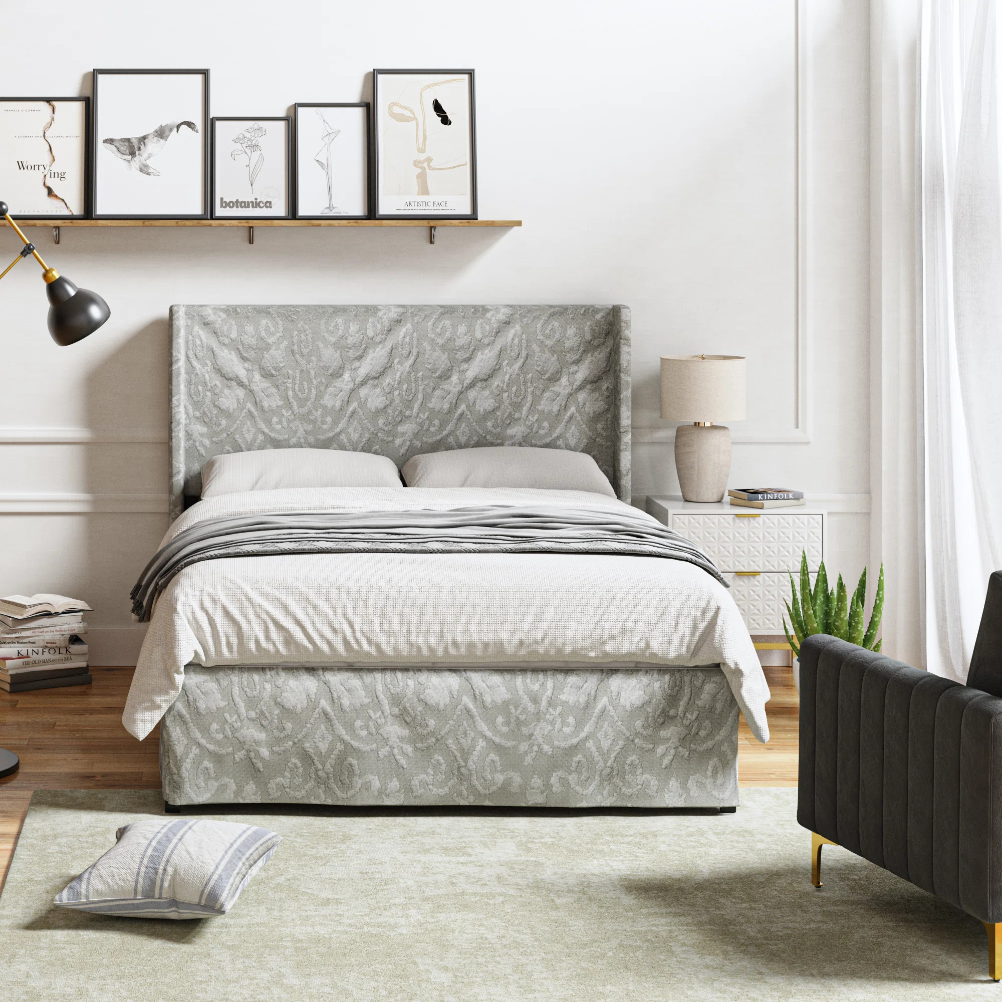 Carlyon Upholstered Platform Bed with Washable Slipcover and Under-bed Storage | Wayfair North America