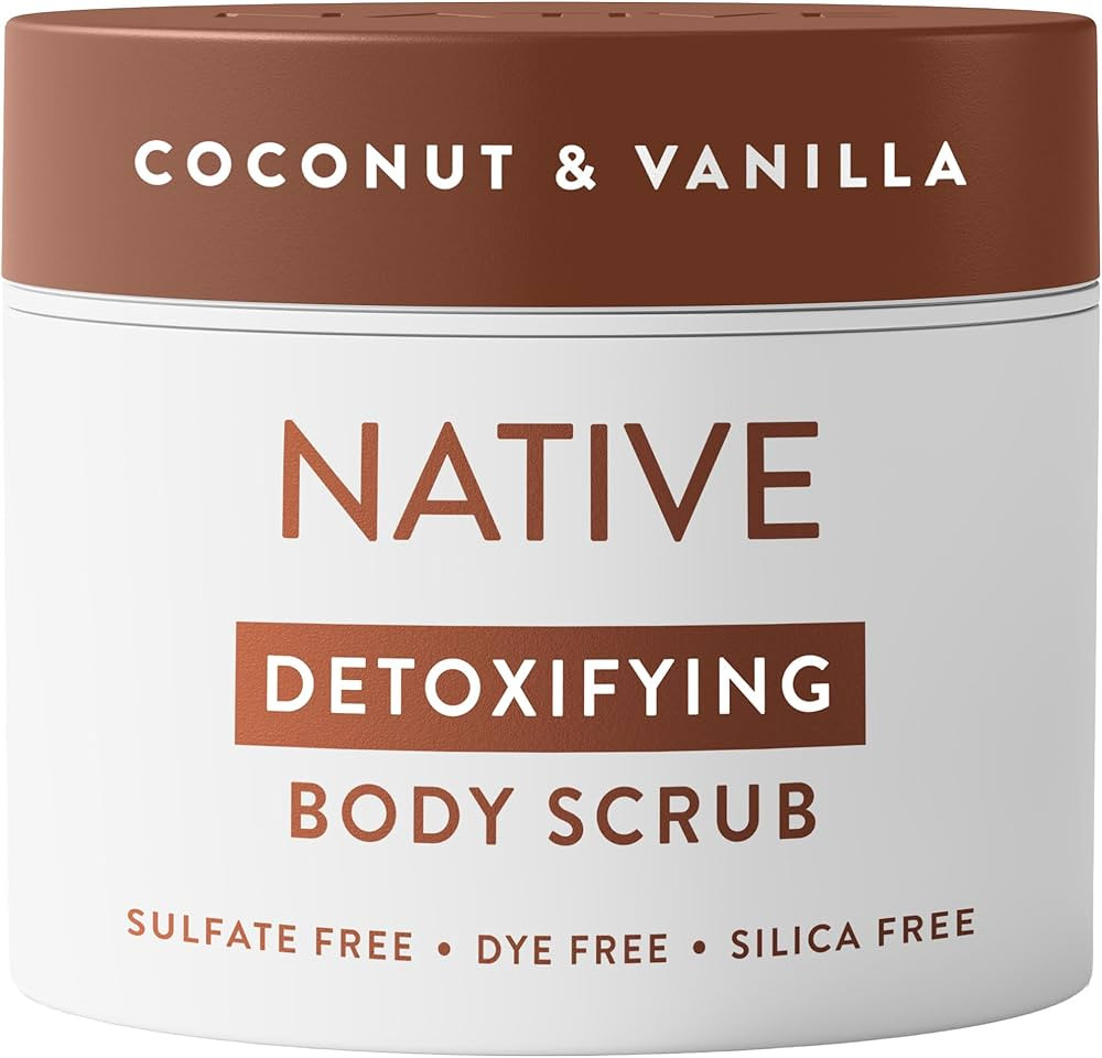 Native Body Scrub, Coconut & Vanilla, Exfoliating and Detoxifying for Soft Skin, Sulfate Free, 12... | Amazon (US)