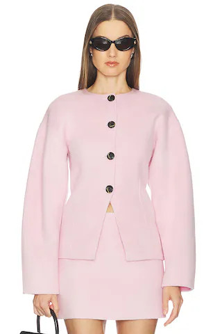 SRG Kaia Hooded Jacket in Blush from Revolve.com | Revolve Clothing (Global)