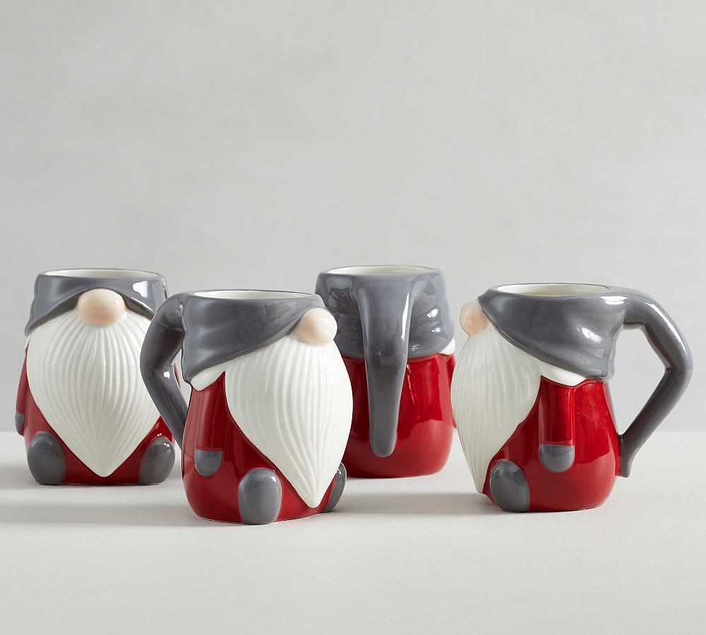 Gnome Shaped Ceramic Mugs | Pottery Barn (US)