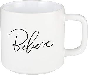 Creative Brands Christmas Coffee Mugs Stackable Stoneware Mug by Faithworks, 14-Ounce, Believe | Amazon (US)