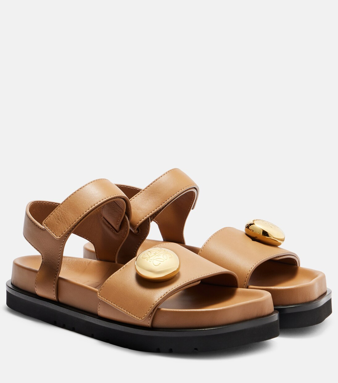 Pebble leather sandals | Mytheresa (US/CA)