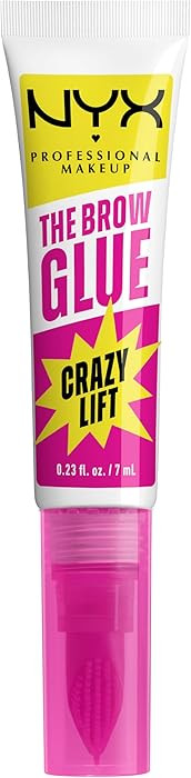 NYX PROFESSIONAL MAKEUP The Brow Glue Crazy Lift, Brow Lamination Gel with 16HR Strong Hold & Bui... | Amazon (US)