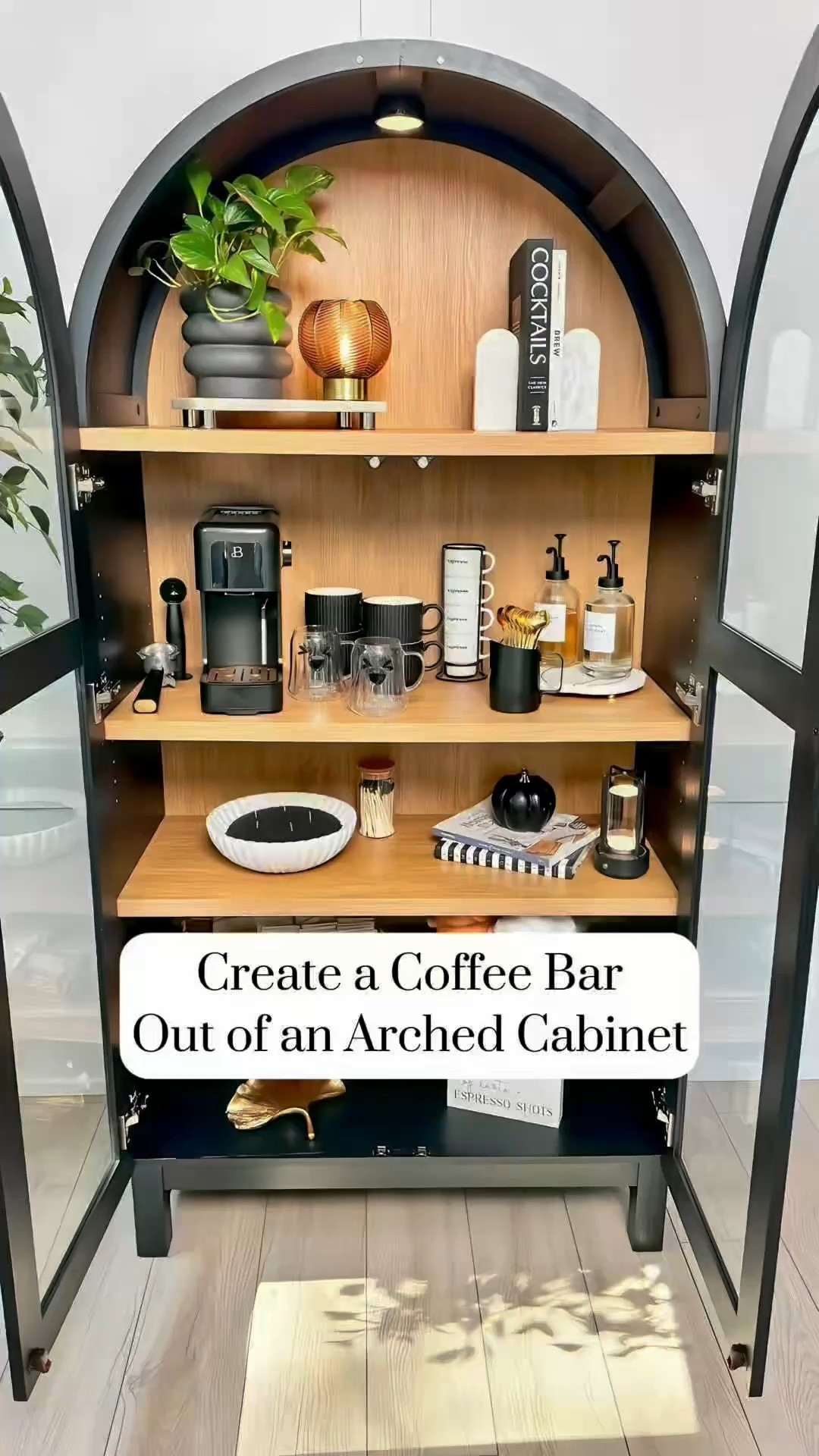 No Renovation- Create An At-Home Coffee Bar

Want the charm of a custom coffee bar without the renovation price tag? I’ve got you covered! I transformed this beautiful arched cabinet into a functional and stylish coffee station—and it’s easier (and more budget-friendly - cabinet is on sale for $348) than you think.

Add your favorite mugs, all your go-to coffee essentials to make it your own, and some personal decor pieces. It’s the perfect space-saving way to elevate your morning routine!

@walmart Coffee Bar, Home Decor, 
Coffee Bar Decor, Coffee Station

#LTKHome #LTKWatchNow #LTKStyleTip
