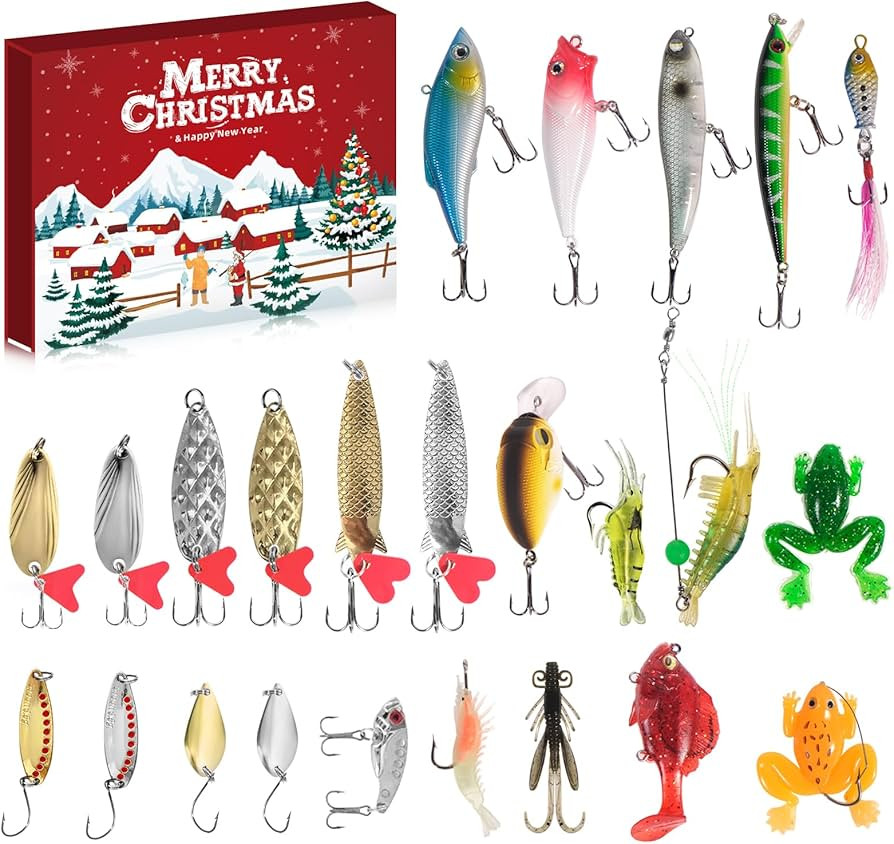 2024 Fishing Advent Calendar for Adult Men & Teen Boys - Exciting 24 Days Countdown with VIB Fish... | Amazon (US)