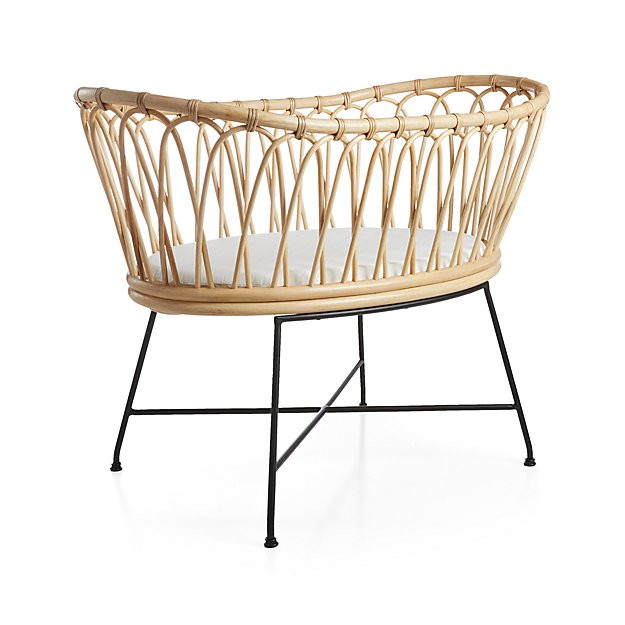 Rattan Bassinet + Reviews | Crate and Barrel | Crate & Barrel