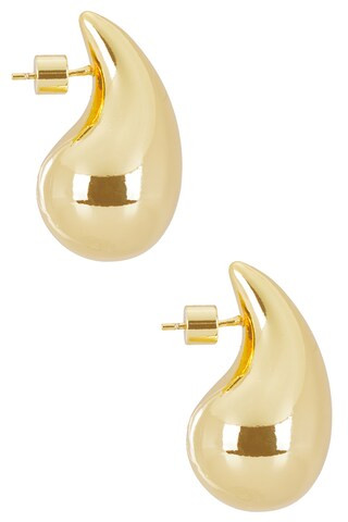 Natalie B Jewelry Gianna Large Teardrop Earrings in Gold from Revolve.com | Revolve Clothing (Global)