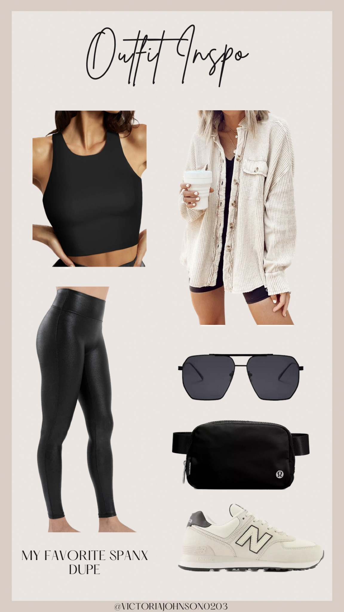 Outfit inspiration! I’ve had these leggings for a while and absolutely LOVE them! 

Ootd | outfit inspo | Amazon | Amazon finds | New Balance | everyday wear | Belt bag | spring transition 

#LTKSeasonal #LTKFind #LTKstyletip