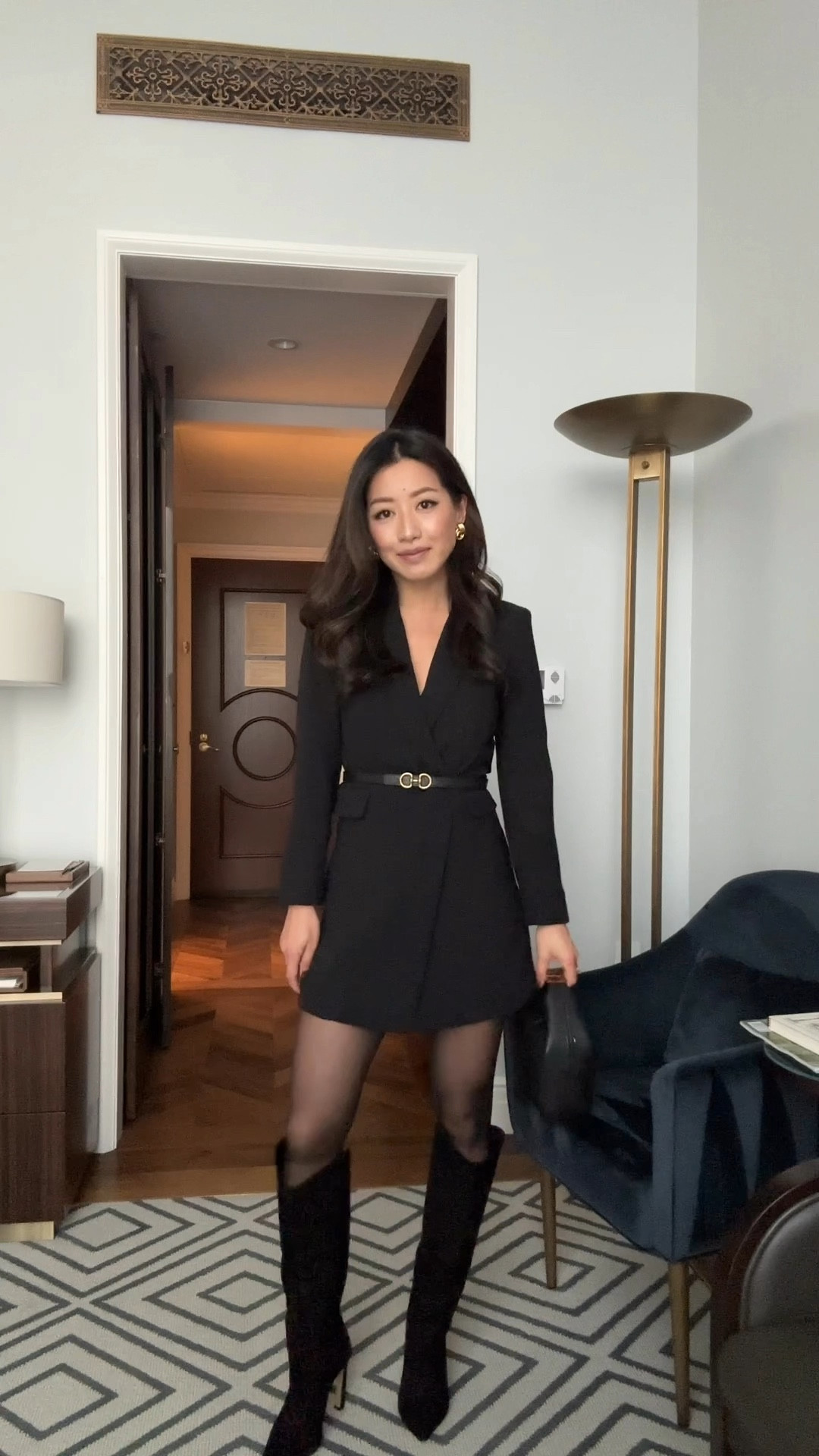 Linked my exact outfit + similar that are more budget friendly. Not linked: bag is polene beri, belts are www.editedpieces.com  

Blush color: Not too much. 
Lip color: pillow talk 

• Alice & Olivia romper size 0. Such nice quality and good tailoring. Bc I have short arms I have The sleeve length folded under slightly

• schutz Maryana sculpt boots size 5.5 🔥tts

• both are edited pieces reversible belts xxs , sold at edited pieces.com

• Amazon lace bralette s. I wear this under lower cut pieces when going out so that if anything peeks it looks intentional 

• Heaven mayhem mini earrings - so lightweight! An everyday favorite for me , I bought both the gold and the gold with silver 2 tone 

•Charlotte tilbury lipstick in pillow talk, great creamy everyday mauve 

• Patrick ta blush in Not too Much. These blushes are worth the hype. Love the cream and powder option, beautifully pigmented and stays well 

Date night, dinner party, cocktail party, girls night outfit 
#LTKMostLoved

#LTKParties #LTKPetite