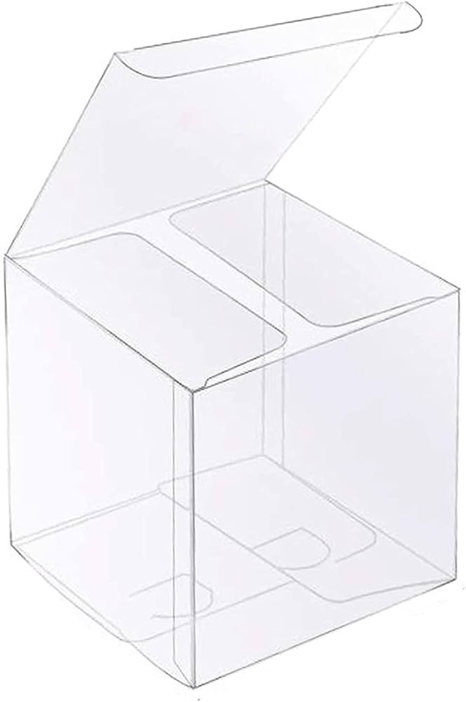 XP-ART 30Pack Clear Favor Boxes 4''X4''X4'' Plastic Gift Box     30Pack Clear 4x4x4in Clear Favor... | Amazon (US)