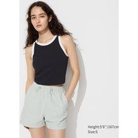 Ribbed Cropped Sleeveless Bra Top (Ringer) | UNIQLO (UK)