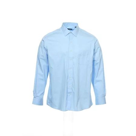 Men s Light Blue Button Down Shirt | Walmart (US)