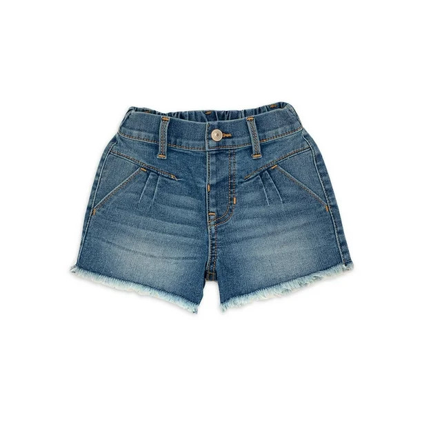 Wonder Nation Toddler Girls Denim Short, Sizes 2 Toddler-18 Months | Walmart (US)