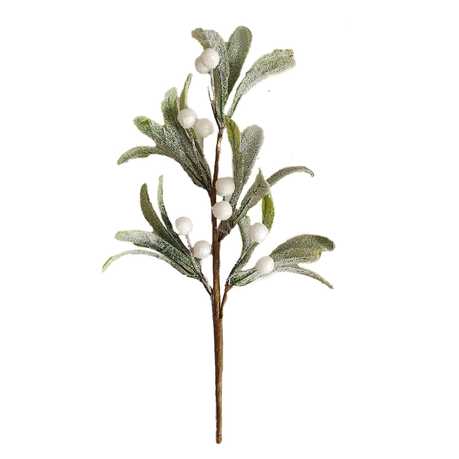 6pcs Artificial Mistletoe Picks, Artificial Poly Silk Mistletoe and Shoots Picks, Christmas Faux ... | Amazon (UK)