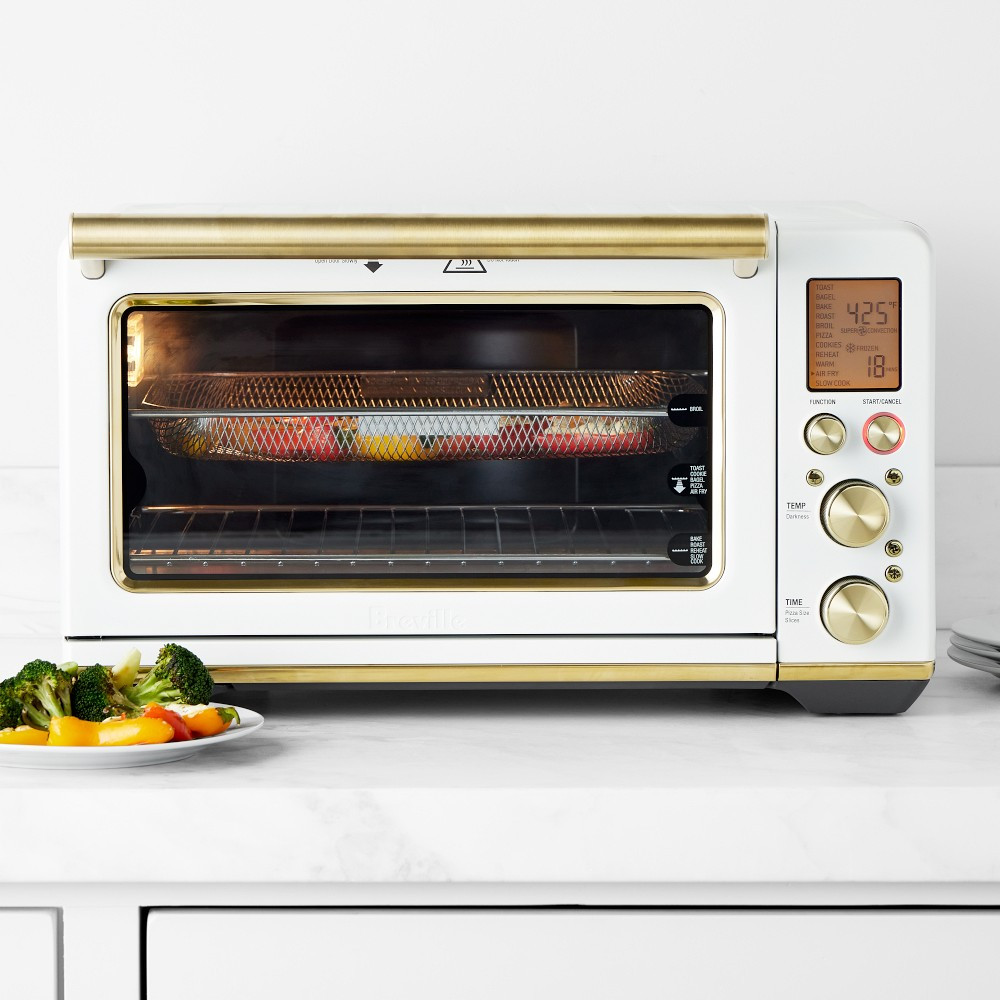 Breville Smart Oven® Air Fryer, Sea Salt & Brass | Williams-Sonoma
