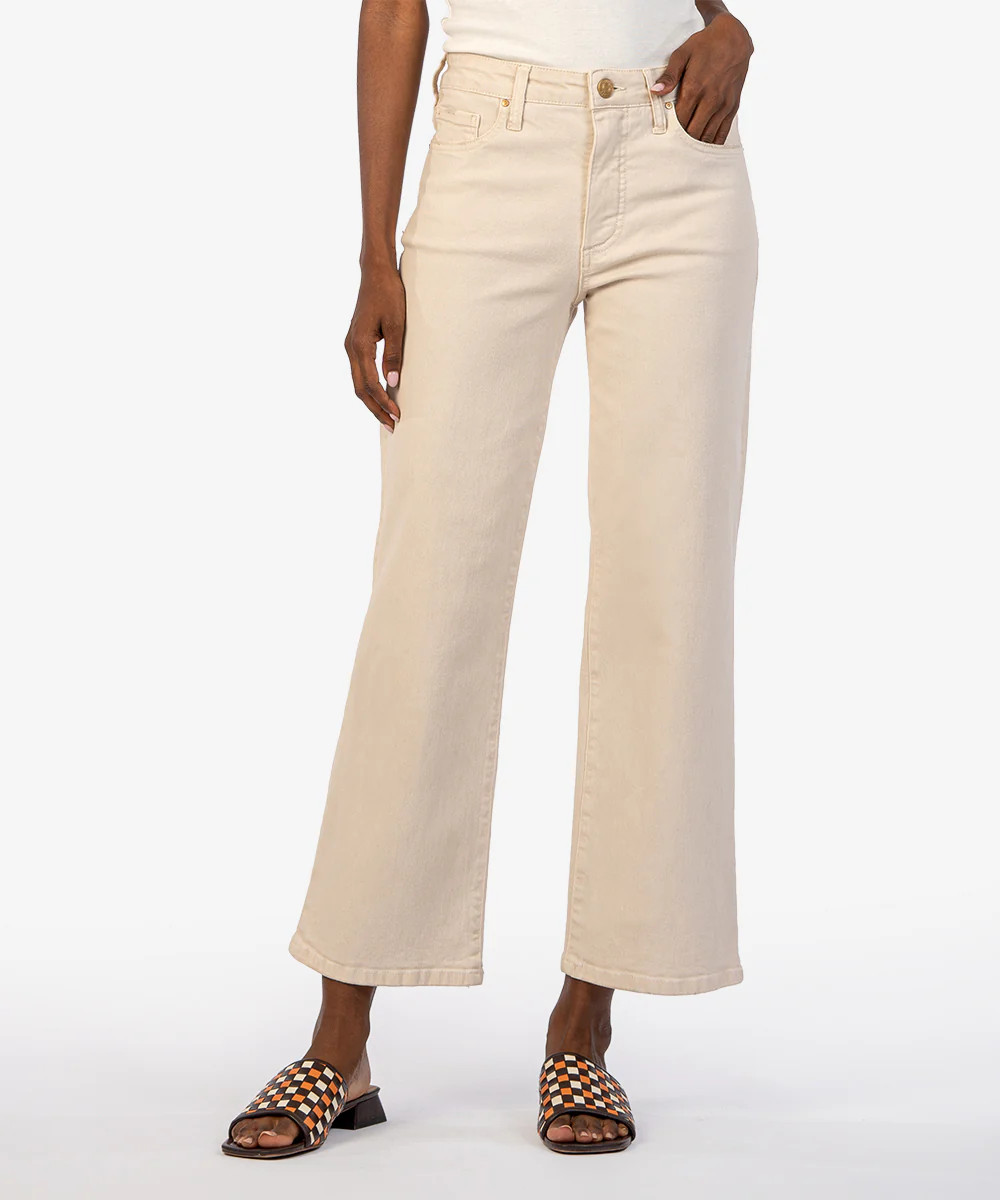Charlotte High Rise Fab Ab Culotte - 16 / Ecru - Kut from the Kloth | Kut From Kloth