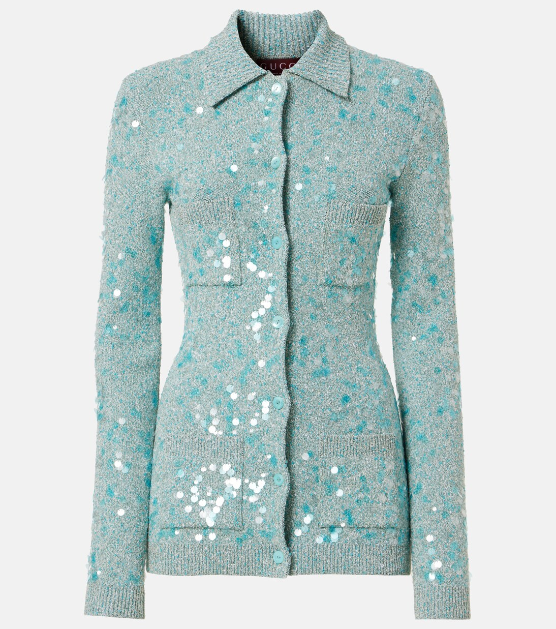 Sequined tweed cardigan | Mytheresa (UK)