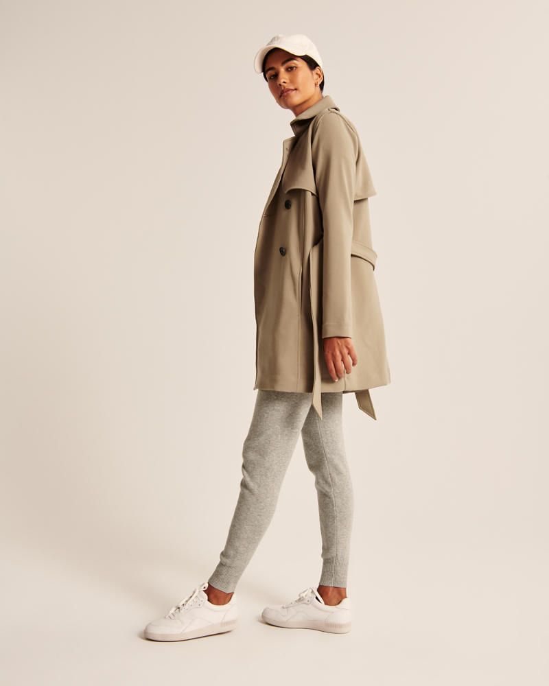 Drapey Trench Coat | Abercrombie & Fitch US & UK