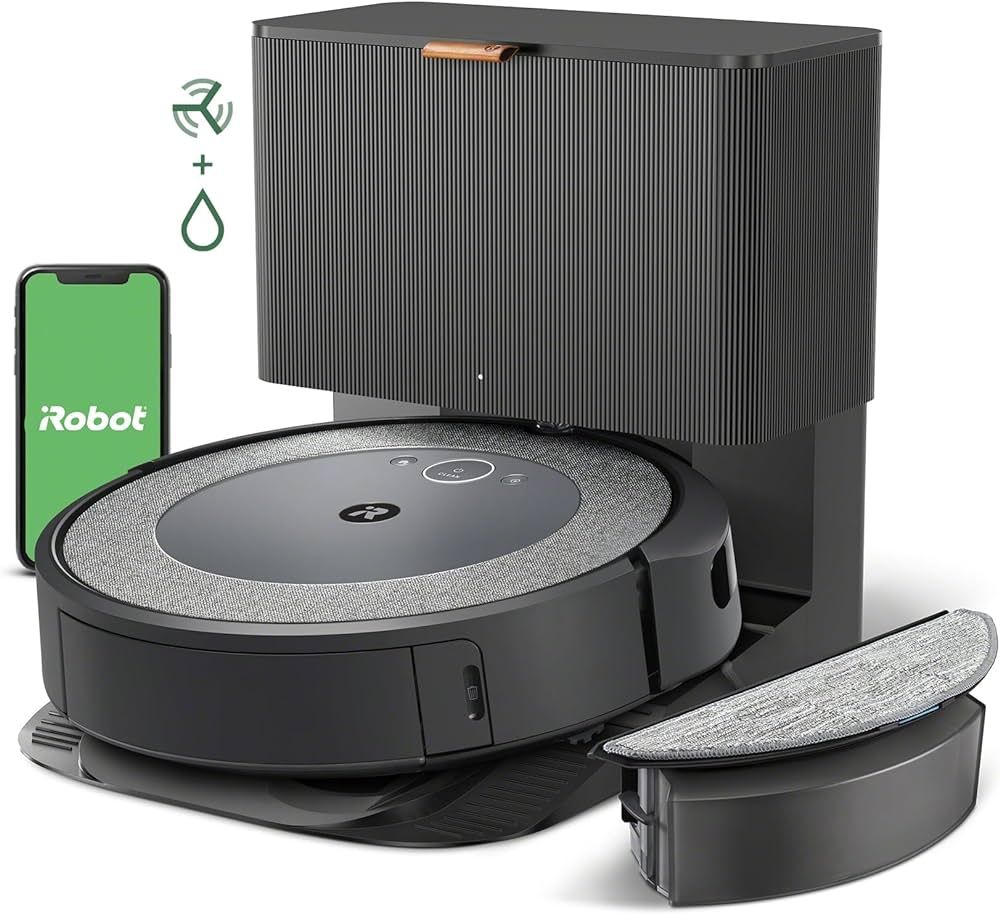 iRobot Roomba Combo i5+ Self-Emptying Robot Vacuum and Mop, Clean by Room with Smart Mapping, Emp... | Amazon (US)